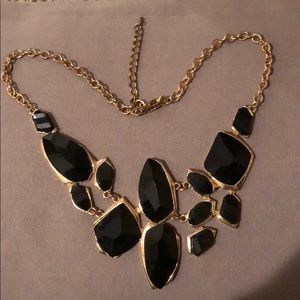 Black and gold chunky necklace